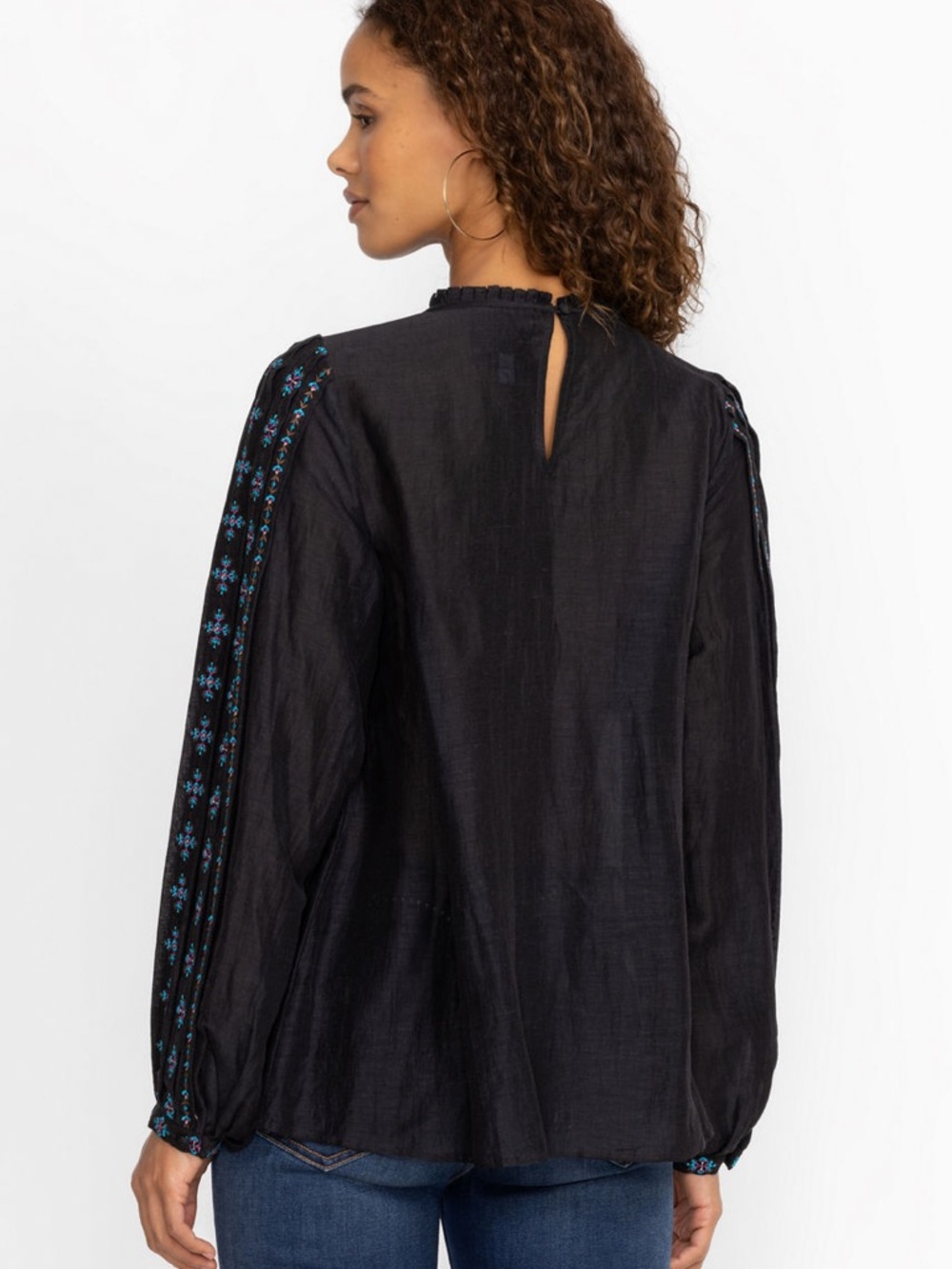 Johnny Was Calico embroidered blouse - Picture 2 of 7